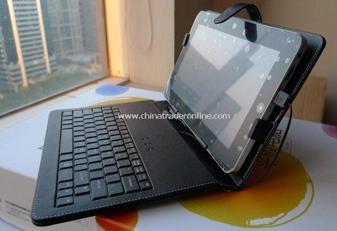 10 tablet pc Stand keyboard,leather case with keyboard from China