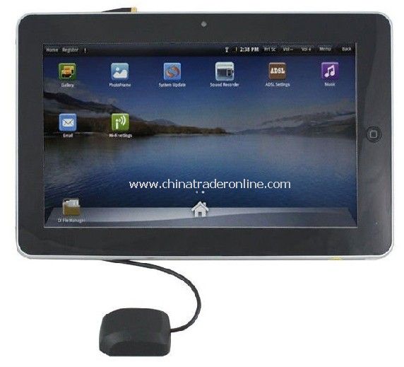 latest android tablet 10.2SuperPad3 II Android 2.2 flytouch3 GPS WIFI Camera 512MB 4G or 8G from China