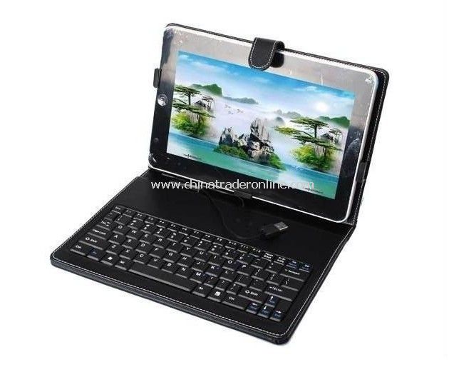 Leather Case + Keyboard for 10-7 Android Tablet PC