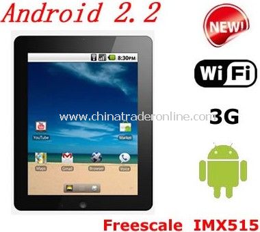 New arrival Freescale IMX515 Android 2.2 WIFI G-sensor 3G Android Tablet