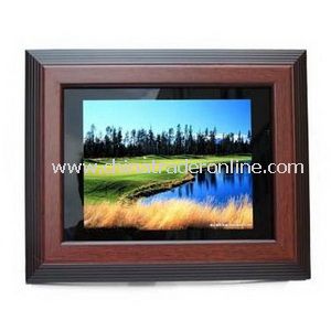 Classic 10.4 Digital Photo Frame Wood