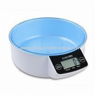 Electronic Kitchen Scale with Touch Button and Colorful Design, Measuring 22.2 x 18.4 x 7.4cm