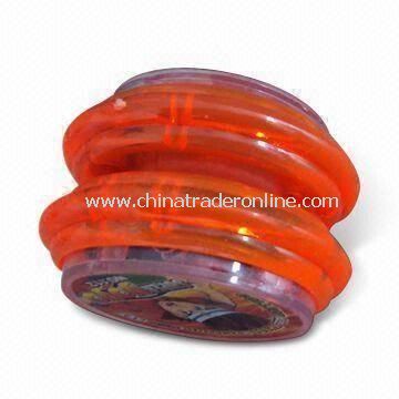 Plastic Yo-yo, Available in Red Color, Ideal for Fun and Promotions