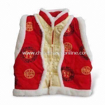 Babies Jacket with Soft Padding Filling, Made of 240gsm Velour Material from China