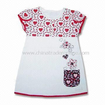 Baby Dress, Machine Washable, Weighs 200gsm from China