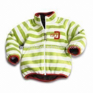 Baby Jacket, Made of 65% Polyester and 35% Cotton, Customized Colors are Accepted