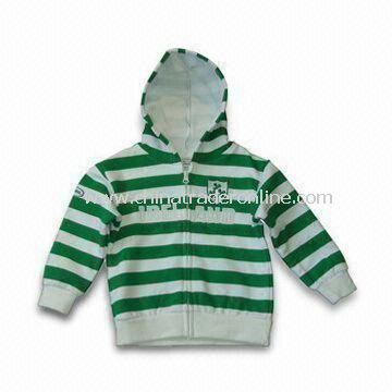 Baby Jacket with Hood, Made of 65% Polyester and 35% Cotton, Come in Various Sizes from China