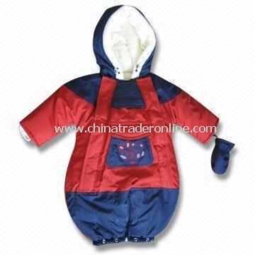 Baby Jacket with Lamb Fur Lining, Made of 100% Nylon Talon