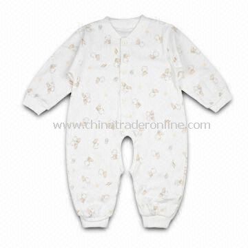 Baby Romper, Customized Designs, Fabrics, Colors, and Logos are Welcome, Made of 100% Cotton from China