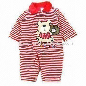 Baby Romper, Made of 100% Cotton, Customized Designs, Fabrics, and Logos are Welcome from China