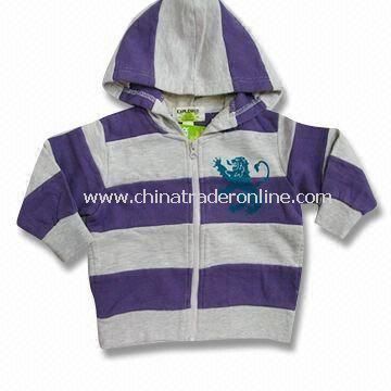 Cotton Baby Jacket with Hood, Measures 76 to 104cm from China