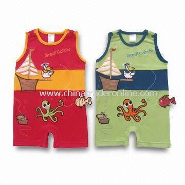 Cotton Baby Rompers in Various Colors, Suitable for 0 to 36 Months from China