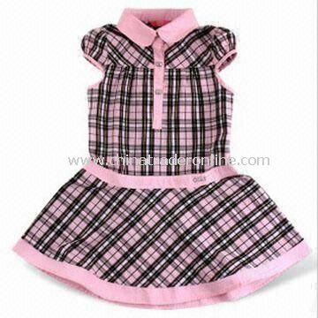 Girls Skirt with Panty Inside, Suitable for Infant, Made of 200g Cotton Elastane Jersey