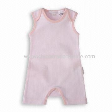 Plain Baby Romper in Pink Color, Suitable for 1 to 2 Years Old from China