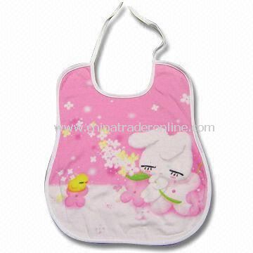 30 x 36cm Baby Bib with 10 Types of Printings, Made of 100% Certified Organic Cotton