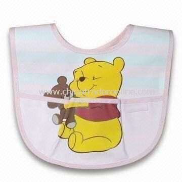 Baby Bib with Cartoon Character Design, Customized Designs are Accepted from China