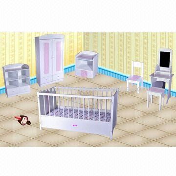 Baby Furniture, including MDF Cabinet, Bedside Cupboard, Wood Shelf, Toy Box, Wood Desk from China