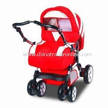 Baby Stroller, Made of 300D Polyester and Super Quality Pipe, Small Order and OEM Order is Accepted from China