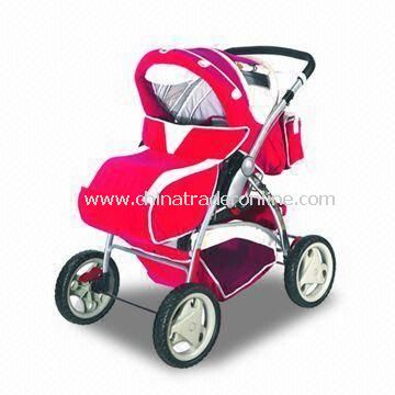 Baby Stroller Made of 300D Polyester and Super Quality Pipe, Small and OEM Order are Accepted from China