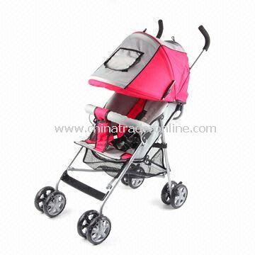 Baby Stroller with Adjustable Backrest of Two Positions and 970mm Handle Height