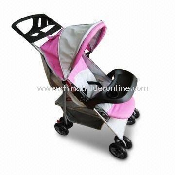 Baby Stroller with European Canopy, Big Basket, Three Point Safety Belt and EN1888 Mark from China