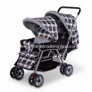 Multifunction Stroller in Six Wheels, with Front Wheels Suspension and Pivoting , EN1888 Certified