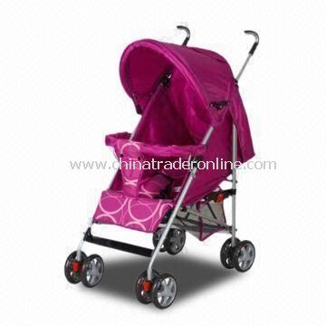 Purple Color Baby Stroller with Umbrella, Made of 600D Polyester/Super Quality Aluminum Pipe from China