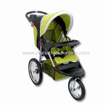 three-wheel Stroller with Steel Frame, Two Hands Folding System More Safety from China