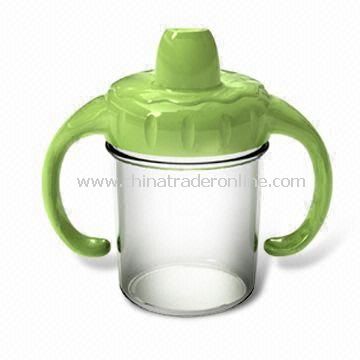 Baby Feeding Bottle, Made of BPA-free PP, Available with Two Handles Together, Easy to Grip