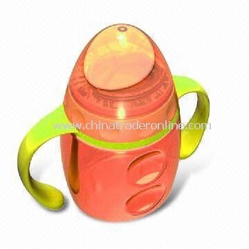 Baby Feeding Bottle with Double Handle, Easy to Grip, Made of BPA-free PP from China