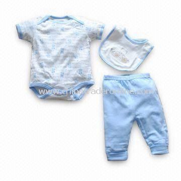 Babies Gift Set Made of 100% Combed Cotton Material, OEM Orders Welcomed from China