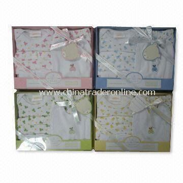 Baby Gift Set, Includes Blanket, Gloves, Shoes and Hat, Made of Cotton from China