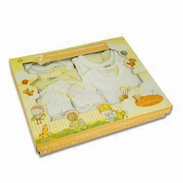 Baby Gift Set, Made of Cotton, Available in Various Colors from China