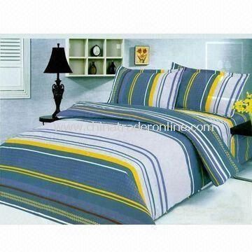 Bedding Set, Includes One Quilt and Two Pieces Pillow Cases, Customized Sizes/Colors Welcomed from China