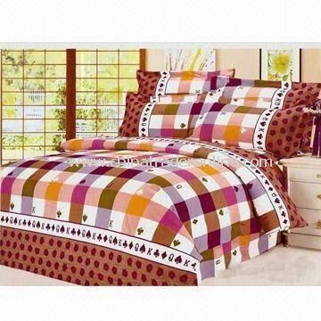 Bedding Set, Includes One Quilt and Two Pieces Pillow Cases, Customized Sizes/Colors Welcomed