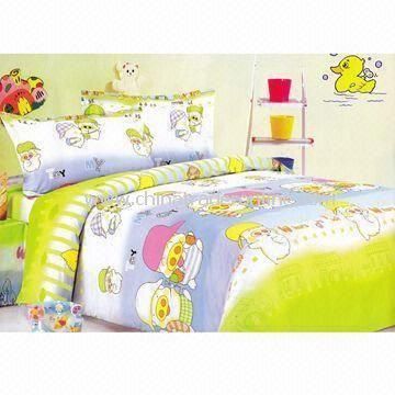 Childrens Bedding Set, Customized Designs and Sizes are Accepted, Made of 100% Cotton from China