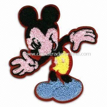 Embroidered Patches for Childrens Wear Decoration, Room Ornaments, Embroidered Arts from China