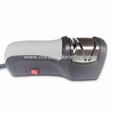 Electric Knife Sharpener with Two-stage Precision System, Suitable for Kitchen and Sporting Knives