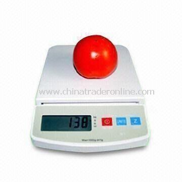 Electrical Kitchen Scale with Large Square Weighting Pan and Auto Shutoff Function from China