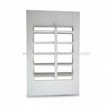 Extruded Vinyl Poly Shutter Panel with 2.5/3.5/4.5-inch Louver Size, Available in Various Sizes from China