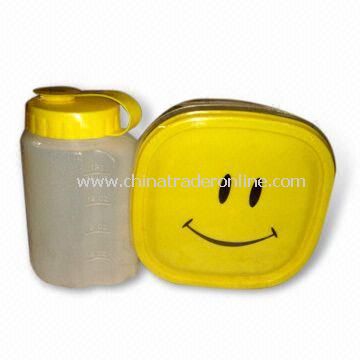 Food Storage Container Set with Water Bottle, Various Size and Shape are Available from China