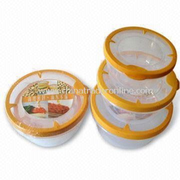 Food Storage Containers in Round Shape Design, Various Sizes are Available