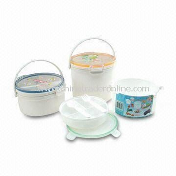 Lunch Box, Made of PP and PS, Includes Plate, Spoon, and Fork from China