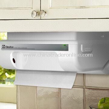 Paper Towel Dispenser, Genie Cut, Touch-free, Auto-Load, Kitchen with Electrical Infrared Sensor