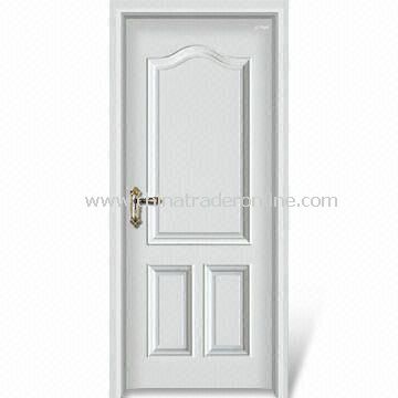 Wooden Interior Door with Customized Specifications, Window Panel, Computer Relievo/Engrave Surface from China