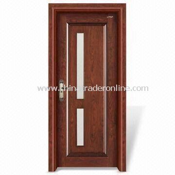 Wooden Interior Door with Window Panel and Computer Relievo/Engrave Surface from China