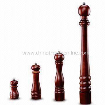 12-inch Wooden Pepper Mill, Measures 6.5 x 32.5cm