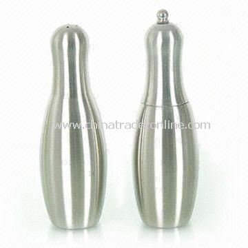 Creative Design in Stainless Steel 18/8 Salt and Pepper Shakers, Available in Various Designs