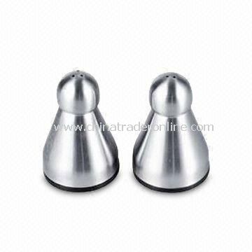 Salt & Pepper Shaker Made of Stainless Steel, Other Sizes Available from China
