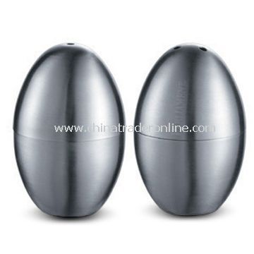 Salt and Pepper Holders, Made of Stainless Steel, and Available in Shiny/Matte Color from China